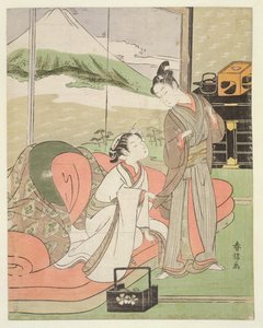 T H Riches 1913 Liebhaber nimmt Abschied von einer Kurtisane, ca. 1768-9 von Suzuki Harunobu