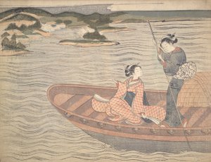 Die Fähre von Suzuki Harunobu
