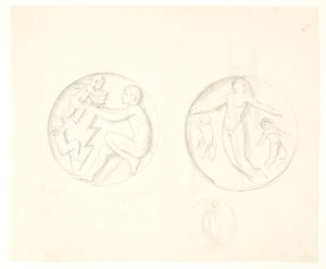 Entwurf für Reliefs von Svend Rathsack