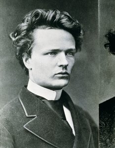 August Strindberg (s/w Foto) von Swedish Photographer