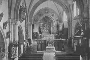 Das Innere der Kathedrale von Chur von Swiss Photographer
