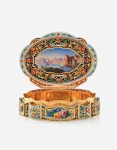 Präsentations-Schnupftabakdose für den östlichen Markt, Genf, ca. 1830 von Swiss School