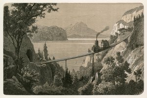Die Rigi-Bahn, Blick auf den Pilatus