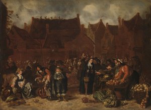 Gemüsemarkt von Sybrand van Beest