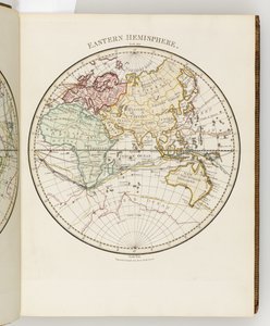 Karte der östlichen Hemisphäre, Illustration aus 