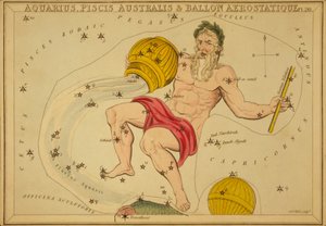 Aquarius, Piscis Australis & Ballon Aerostatique, Illustration aus 