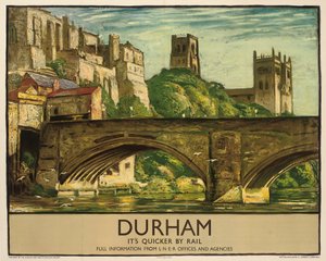 Ein British Railways Plakat zur Werbung für Durham, ca. 1935 von Sydney Lee