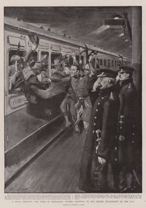 Ein königlicher Abschied, der Herzog von Connaught verabschiedet das zweite Detachement der CIV von Sydney Prior Hall
