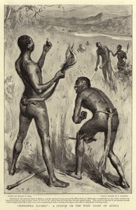 Geliehene Federn, ein Brauch an der Westküste Afrikas