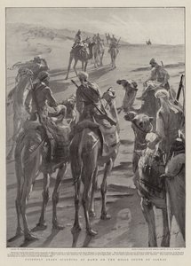 Freundliche Araber erkunden bei Morgengrauen die Hügel südlich von Sarras von Sydney Prior Hall