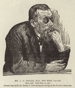 Mr. J. G. Biggar, Abgeordneter für West Cavan von Sydney Prior Hall