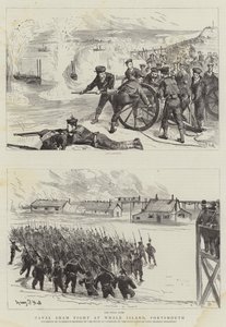 Marine-Scheinangriff auf Whale Island, Portsmouth von Sydney Prior Hall