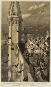 Der erste Mai in Oxford, der Chor des Magdalen College begrüßt die aufgehende Sonne mit einem Hymnus
