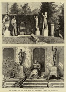 Die Beerdigung des verstorbenen Earl of Beaconsfield, Notizen in Hughenden