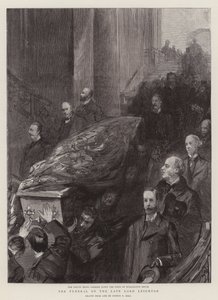Die Beerdigung des verstorbenen Lord Leighton von Sydney Prior Hall