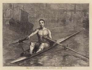 Der verstorbene Meisterruderer Renforth auf dem Tyne von Sydney Prior Hall