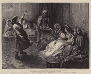 Das Licht des Harems, eine türkische Hochzeit, die Verlobungszeremonie