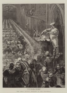 Das Bankett des Lord Mayor in der Guildhall von Sydney Prior Hall