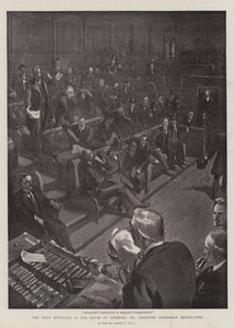 Die Marine-Schätzungen im House of Commons, Mr. Goschens Erklärung unterbrochen