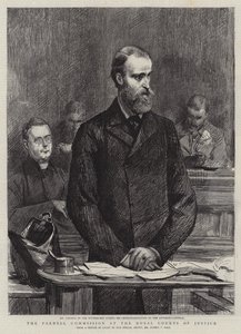 Die Parnell-Kommission am Royal Courts of Justice von Sydney Prior Hall