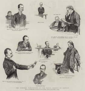 Die Parnell-Kommission am Royal Courts of Justice von Sydney Prior Hall