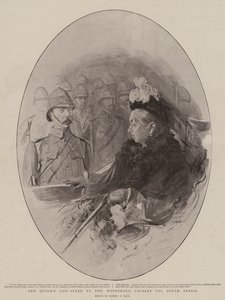 Der Abschied der Königin an die Haushaltskavallerie für Südafrika von Sydney Prior Hall
