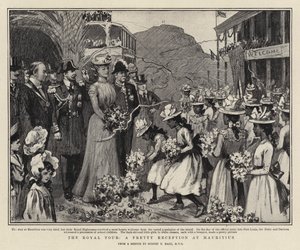 Die königliche Tour, ein hübscher Empfang auf Mauritius von Sydney Prior Hall