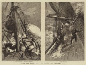 Mit der königlichen Gesellschaft an Bord der Sarmatian von Sydney Prior Hall