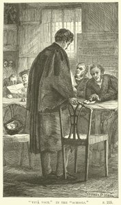 Illustration für Tom Brown in Oxford von Thomas Hughes von Sydney Prior after Hall