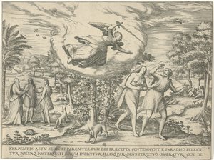 Vertreibung aus dem Paradies von Symon Novelanus (attributed to)