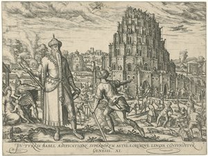 Turm von Babel
Figurae et imagines bibliorum (Serientitel) von Symon Novelanus (attributed to)