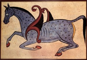 Syrische Kunst: Pferdeflügel identifiziert als Salsaiel
