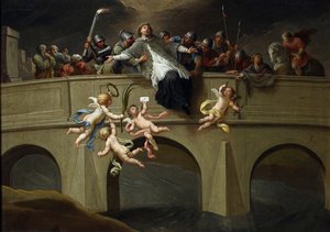 Das Martyrium des Heiligen Johannes Nepomuk von Szymon Czechowicz von Szymon Czechowicz