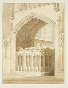 Grab von Robert Fitzharding, gestorben 1170, in der Kathedrale von Bristol von T.H. Clarke