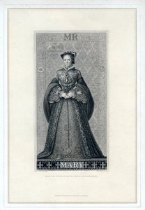 Königin Maria I. von England, 19. Jahrhundert von T. Brown