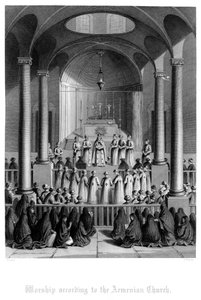 Gottesdienst nach der armenischen Kirche
