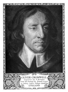 Oliver Cromwell, Lordprotektor von England, 1599-1658, 1899 von T. Johnson