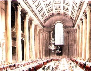Die ägyptische Halle, Mansion House, aus Ackermanns 