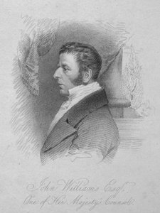 John Williams, Esq., Einer der Berater Ihrer Majestät, ca. 1820 von T. Wright