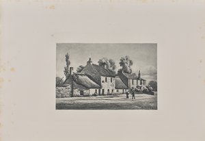 Das Gasthaus Weizengarben, am Eingang zur neuen Dumbarton Road von T. and R. Annan and Sons