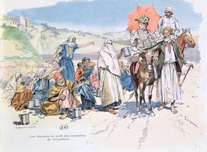 Aussätzige vor den Mauern Jerusalems, 1892