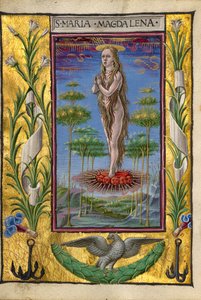 Maria Magdalena in den Himmel getragen
