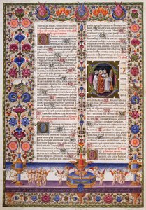 Das Buch der Psalmen, aus Band I der Bibel von Borso d