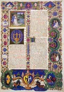 Das Hohelied, aus Band I der Bibel von Borso d