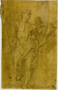 Studie für männliche allegorische Figur
