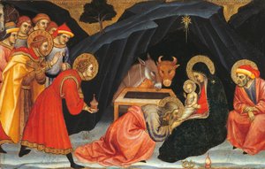 Anbetung der Heiligen Drei Könige, von Taddeo di Bartolo (ca. 1363-1422) von Taddeo di Bartolo