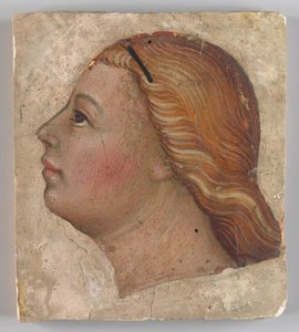 Kopf eines Engels im linken Profil, ca. 1397 von Taddeo di Bartolo