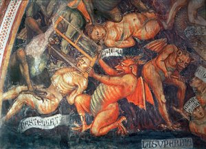Hölle (Detail der Stolzen)