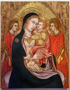 Madonna mit Kind und Engeln von Taddeo di Bartolo