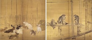 Affen und Kaninchen von Takeuchi Seiho